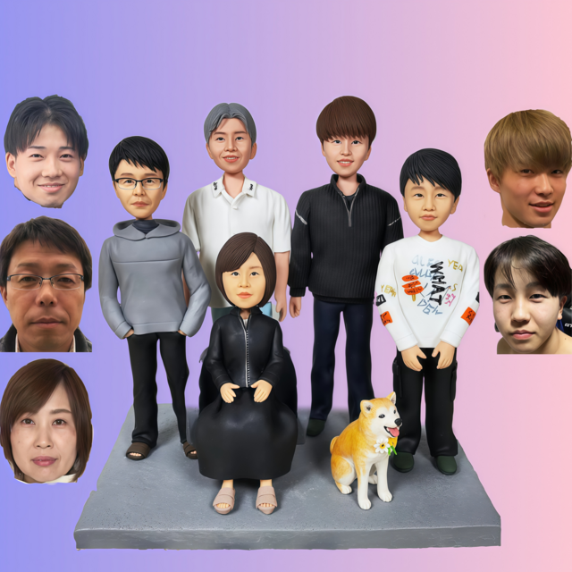 オーダーメイド 似顔絵 フィギュア 子供|写真 から フィギュア|自分の