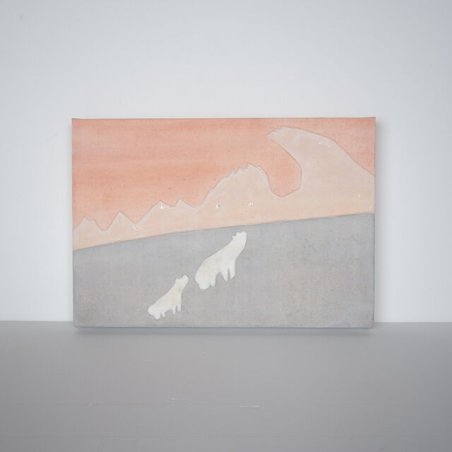 絵画「あしおと」