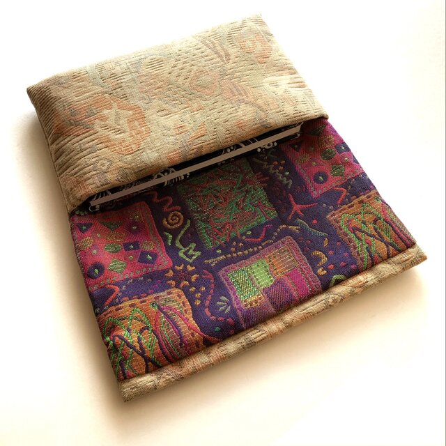 うさ／御朱印帳入れ、数寄屋袋 数寄屋袋(黄更紗) 御朱印帳入れ 和柄ポーチ Sukiyabag