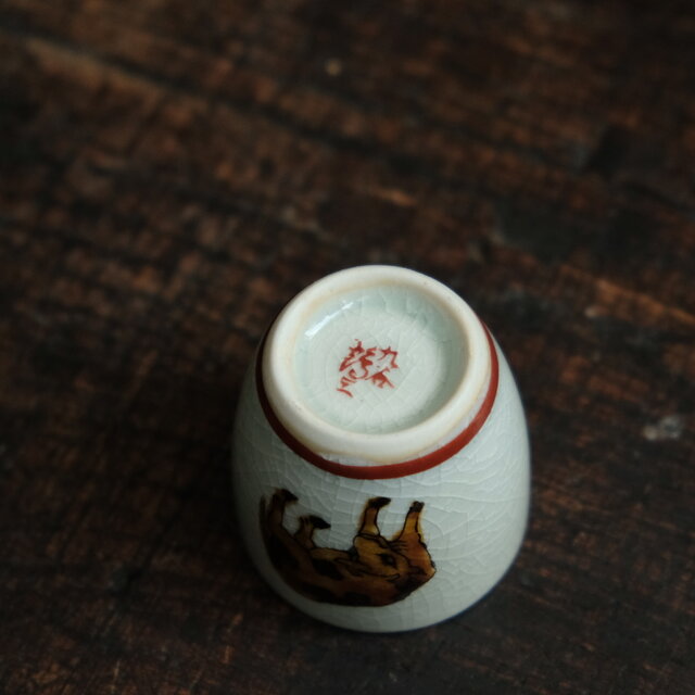 【和】古美術収集家買出品　古九谷焼酒器セット　色絵 酒器揃 青手古九谷 徳利 盃セット / 文吉窯