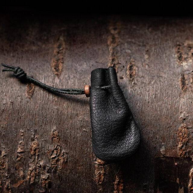 鹿革巾着　2211427