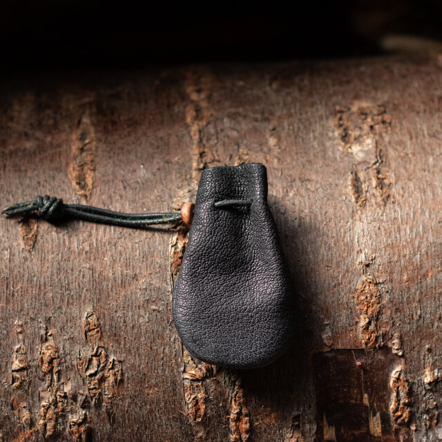 鹿革巾着　2211426