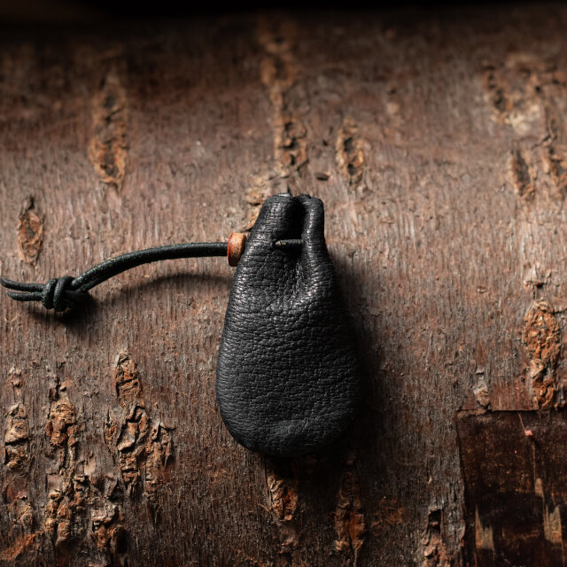 鹿革巾着　2211425