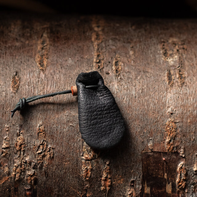 鹿革巾着　2211424