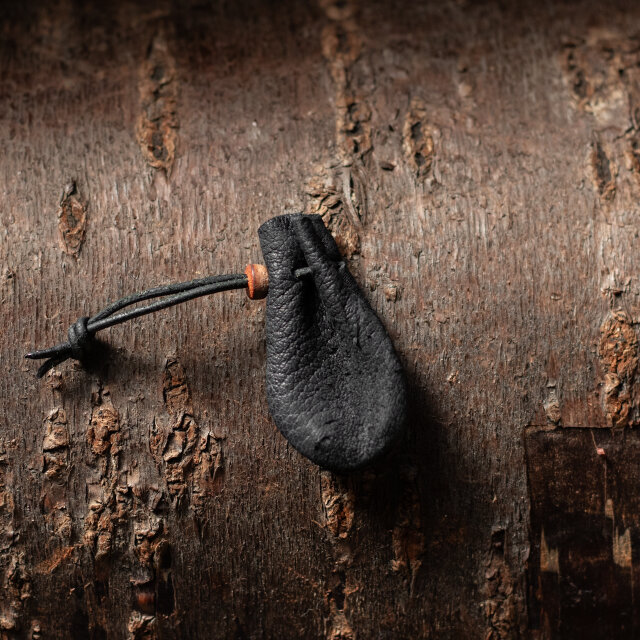 鹿革巾着  2211422