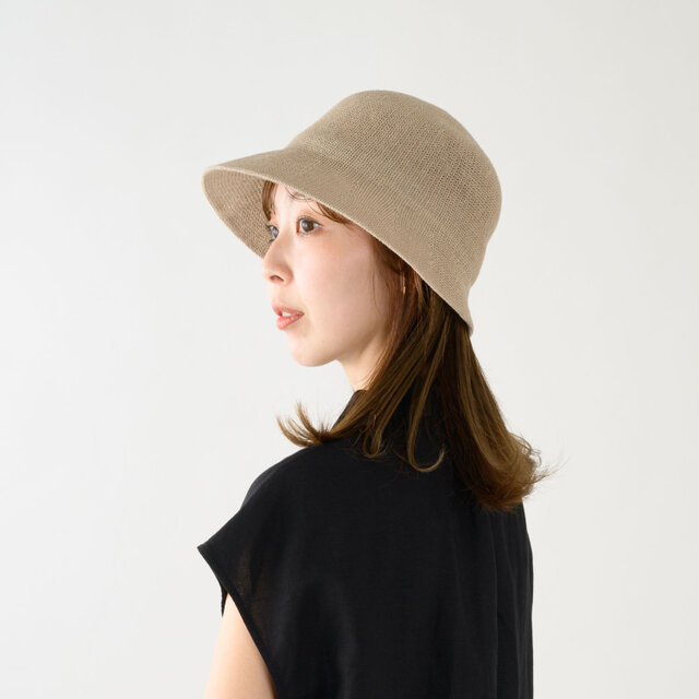 リンカ RINKA 麻混 ショートクロッシェ ベージュ [YO-BR022-BE]