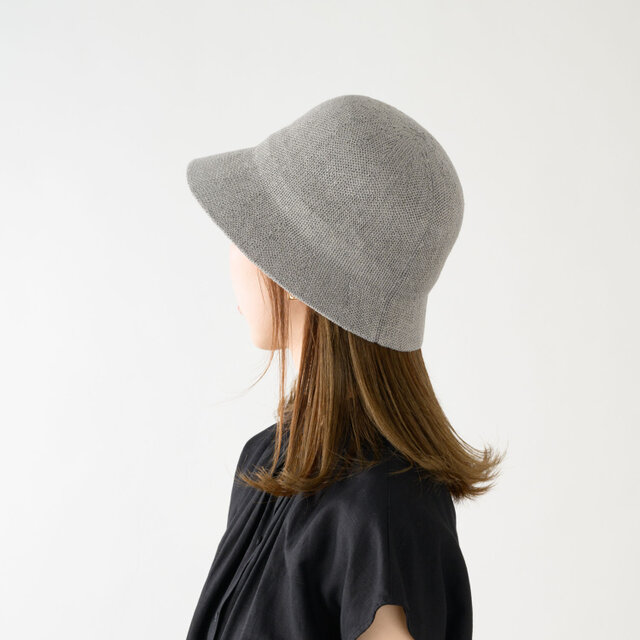 リンカ RINKA 麻混 ショートクロッシェ グレー [YO-BR022-GY]