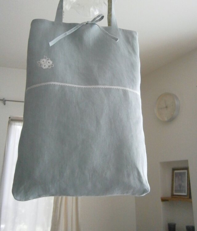 BlueLinen×BotanicalCotton ToteBag