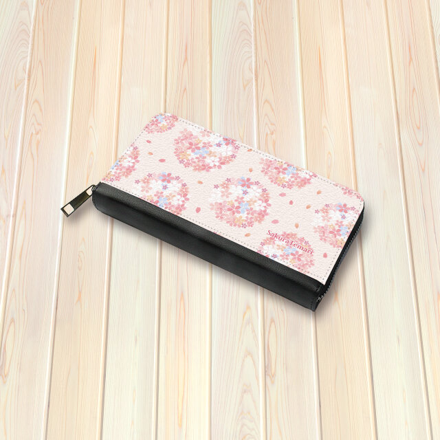（送料無料）長財布【桜手毬（New Design）】（名入れ可）