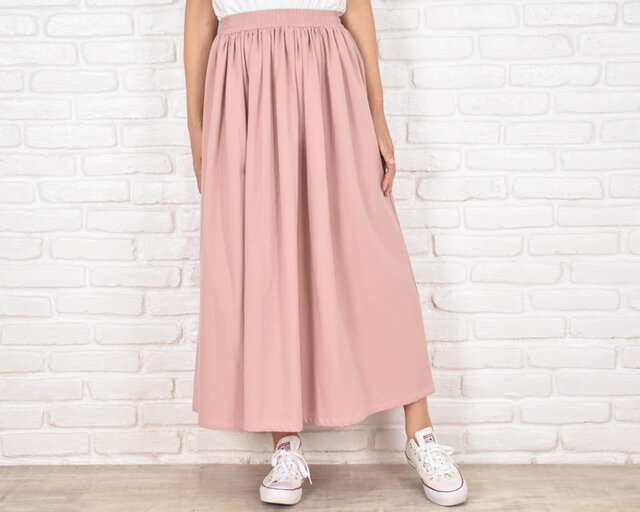 ビアズリー ギャザースカート ピンク BEARDSLEY（ビアズリー）の