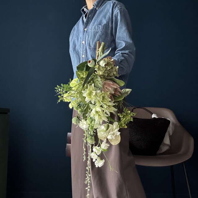 母の日にも》丁度いい65cm！旬の紫陽花_カラフルな色を入れたくない