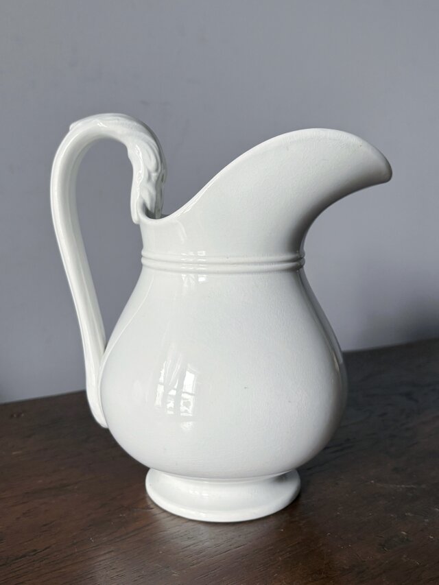 Pexonne 白ピシェ h19.5cm フランス アンティーク 0502144