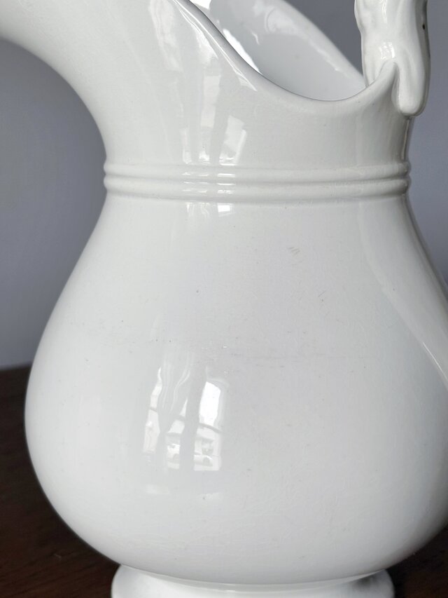 Pexonne 白ピシェ h19.5cm フランス アンティーク 0502144