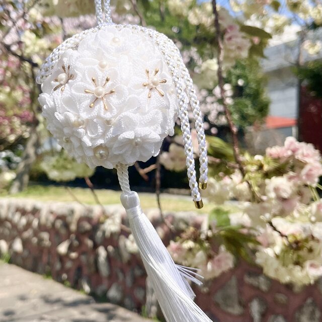 フラワーボール ちりめんボール ブーケ ボールブーケ 装花
