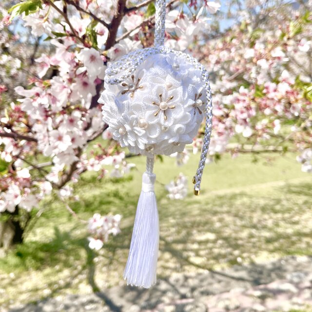 フラワーボール ちりめんボール ブーケ ボールブーケ 装花