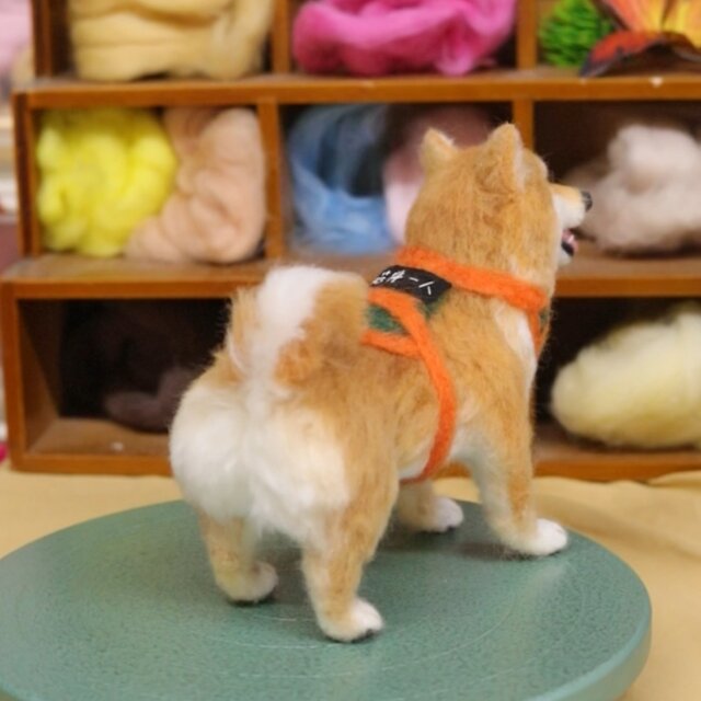 受注作製】羊毛フェルト、うちの子、犬ぬいぐるみ、フェルト犬