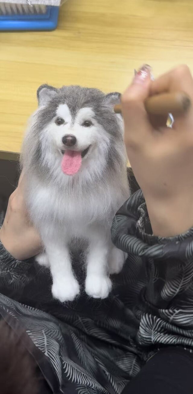 オーダーメイド ペット】 羊毛 フェルト 犬 オーダー 犬 ぬいぐるみ