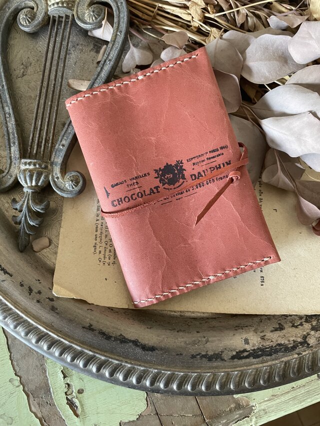 レザーパスポートカバー＊アンティークローズ