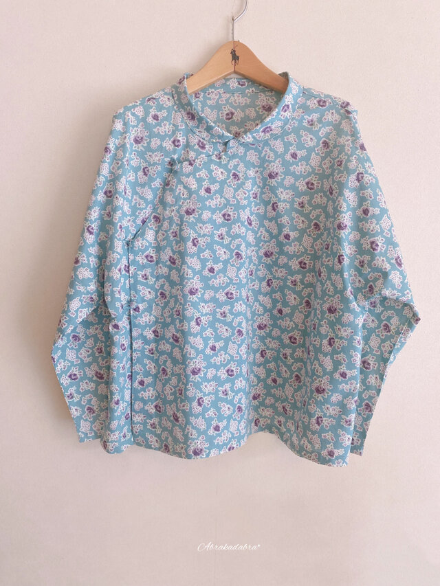 SALE！！ Liberty Farinda チャイニーズ･ブラウスzafiro (大人）