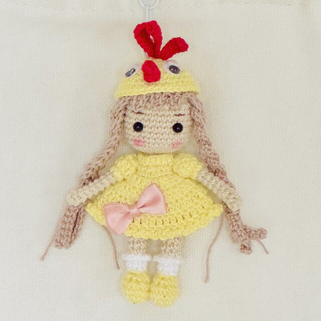 あみぐるみ・ドールチャームꕤちいかわ♡ピヨちゃん・キーホルダー