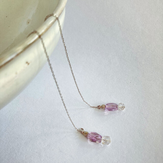 アメジスト×ピアス