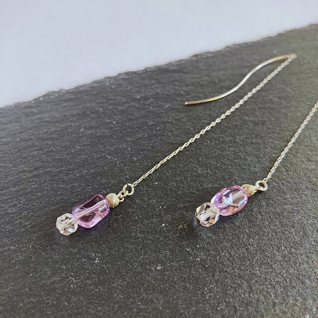 アメジスト×ピアス