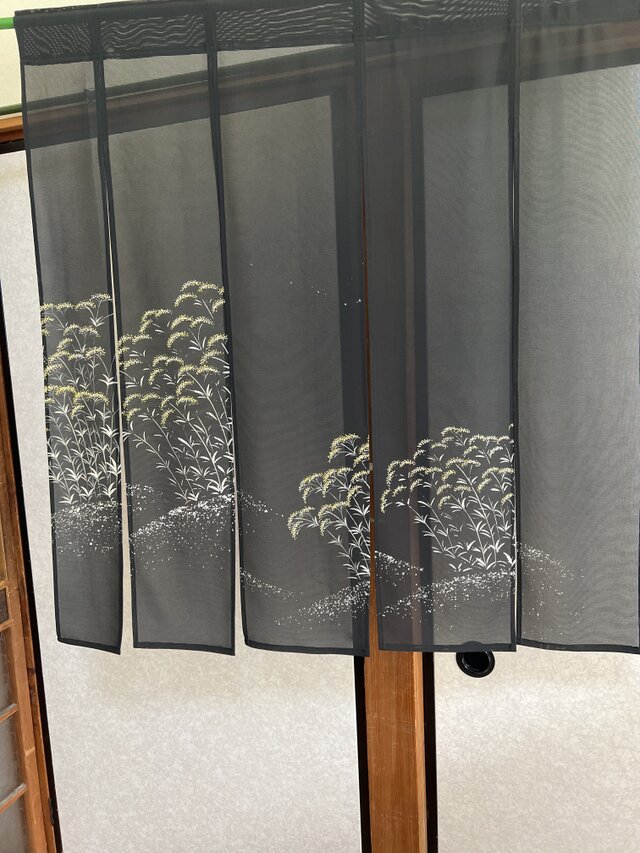 涼しい着物、暖簾ーのれん、透き通る素材、横〜88—丈〜96
