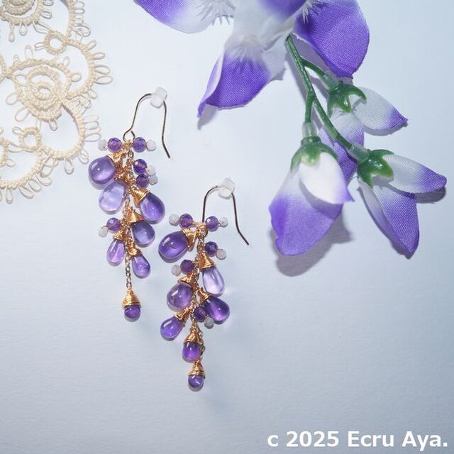 *Welcome*藤の花をイメージしたピアス
