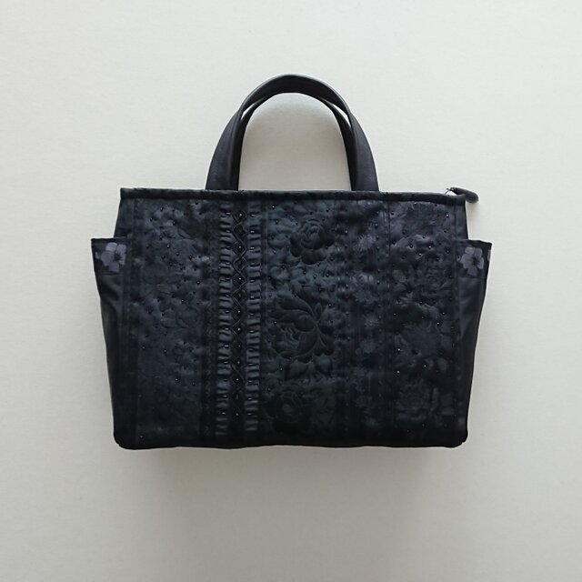 BLACK FRANCE RIBBON STANDARD BAG