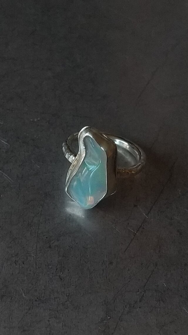 オパールシルバーリング#12