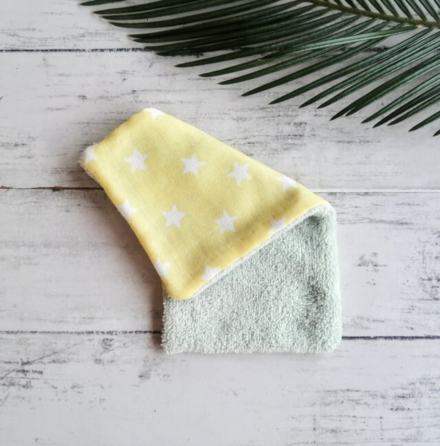 星柄　ハーフハンカチ　ガーゼハンカチ　タオルハンカチ　ミニタオル　小さい　プチギフト　名入れ