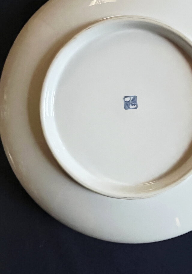 美濃焼 前畑陶器 庫山窯 色絵深皿 直径30cm yk274 | iichi