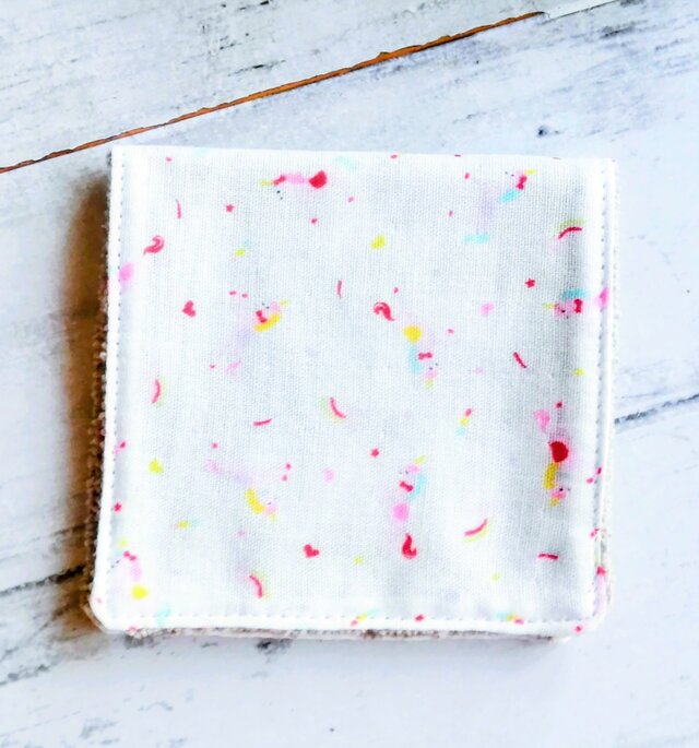 ユニコーン　ハーフハンカチ　ガーゼハンカチ　タオルハンカチ　ダブルガーゼ　名入れ