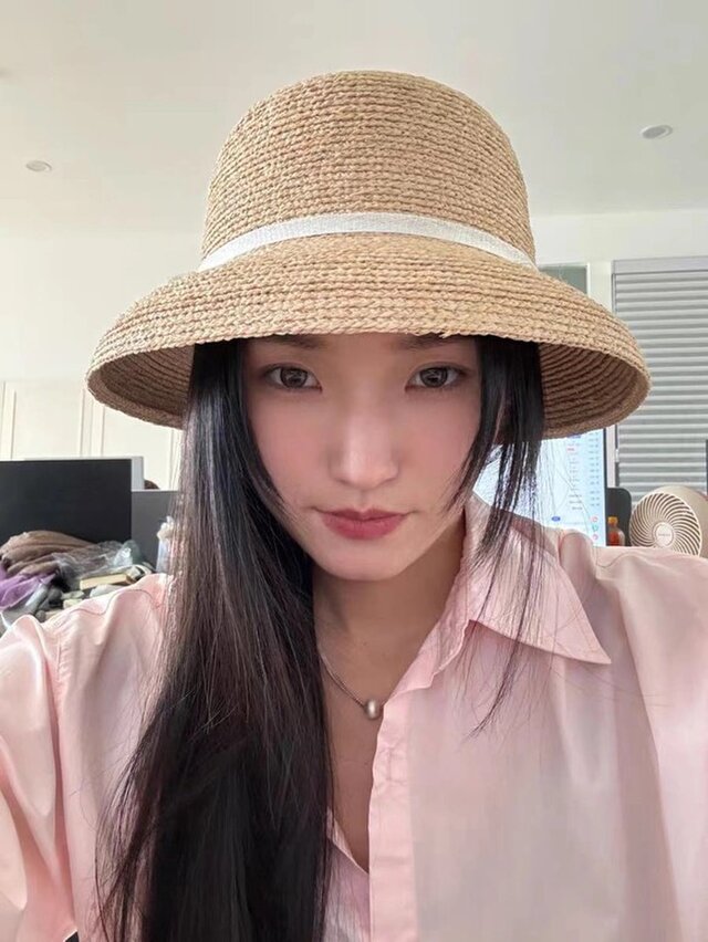 【未使用】MASAKAZU FURUSAWA ストローハット F ラフィアハット ラフィアハット、フレンチスタイルの帽子、麦わら帽子、夏用