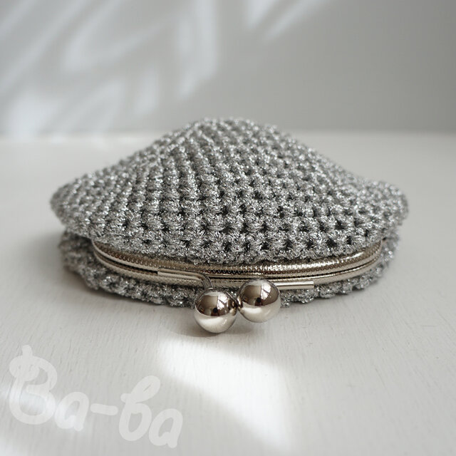 ばあば作☆おおきめシャイニーがま口（mon rêve・C1702）