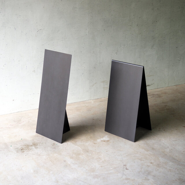 店舗看板【ミニマル】アイアンのショップ看板・サイン 30x80cm