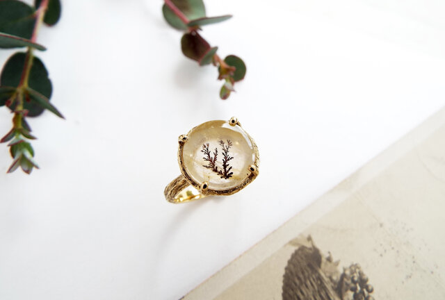 一点物】デンドリティッククォーツのリング（陽だまり） | iichi 日々