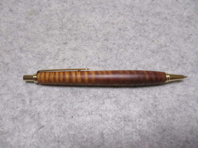 ハワイアンコア カーリー杢 椿油仕上げ シャープペンシル0.5ミリ用