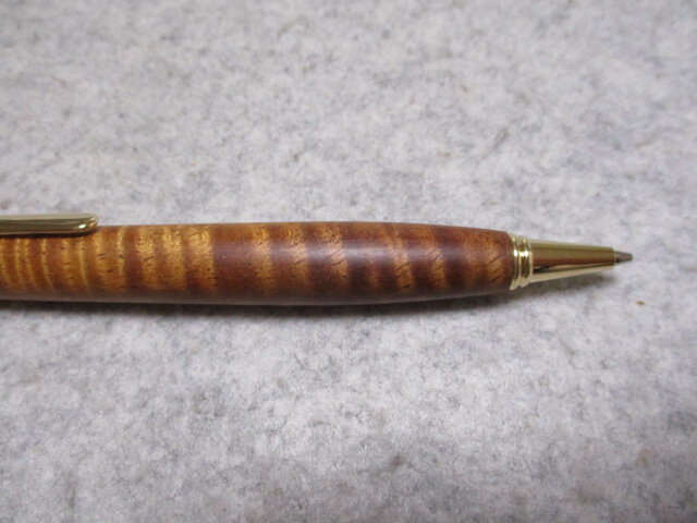 ハワイアンコア カーリー杢 椿油仕上げ シャープペンシル0.5ミリ用