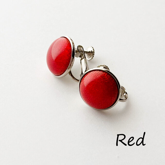 専用品　おまとめ　合計八点　傷あり激安　作家もの　七宝焼リング　フリーサイズ セピア（大）【Red】 七宝焼のイヤリング 純銀張七宝 | iichi