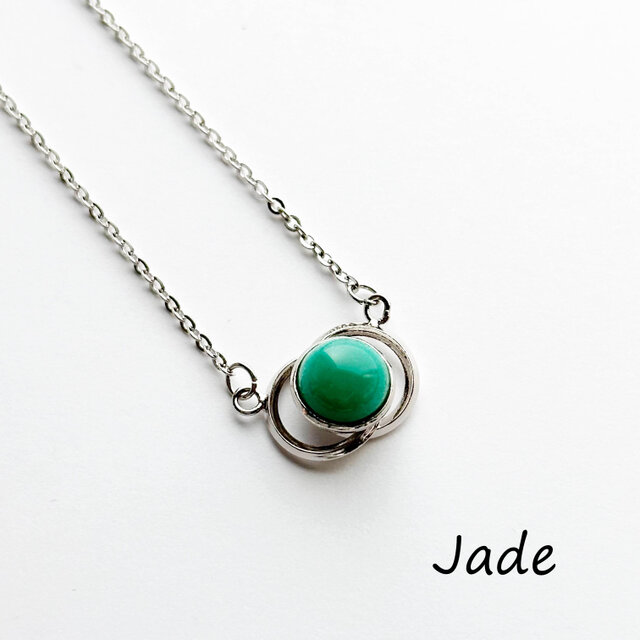 二ツ輪【Jade】 七宝焼ペンダント 純銀張七宝 | iichi 日々の暮らしを