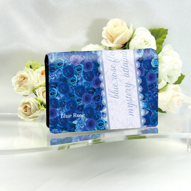 名刺ケース・名刺入れ【Blue RoseⅣ（ブルーローズⅣ）】（名入れ可）