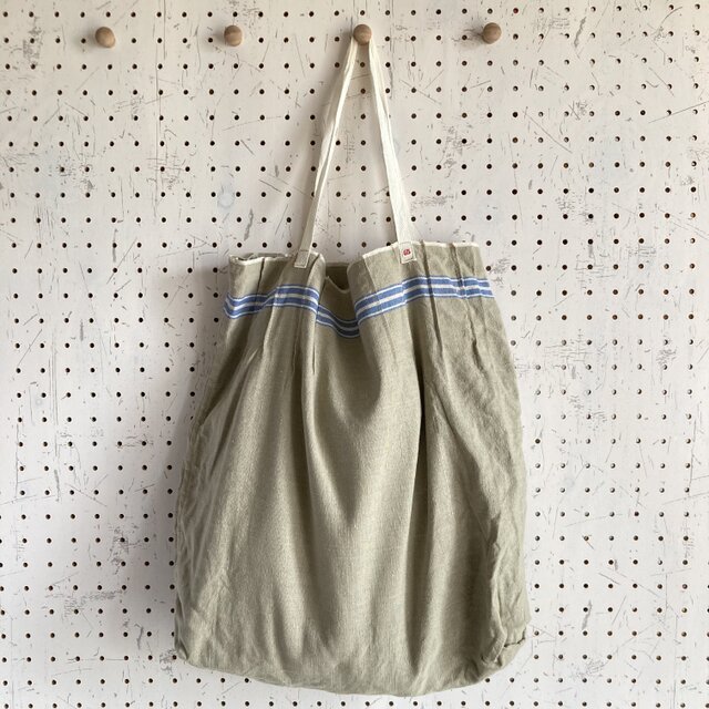 ドイツアンティークリネンクロスのエコトート*#65