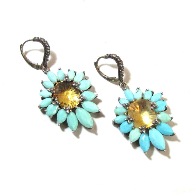 USA 「Stephen Dweck」 Silver Flower Design Earrings | iichi 日々の