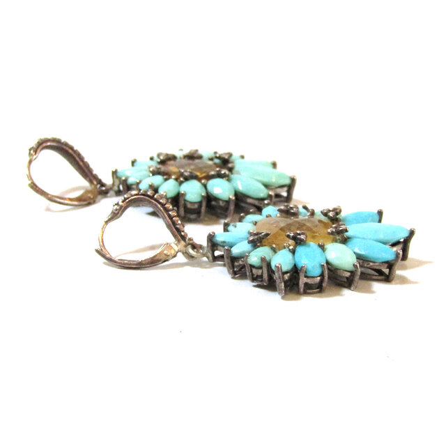 USA 「Stephen Dweck」 Silver Flower Design Earrings | iichi 日々の