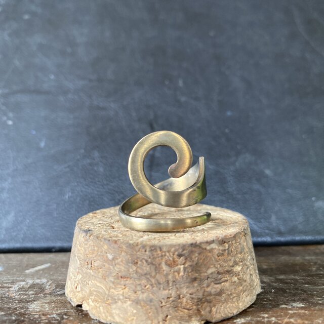 ハンドメイドリングno.146 シルバーアクセサリー　スプーンリング　手作り指輪