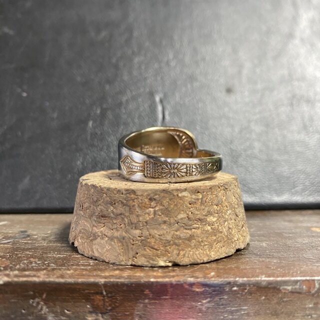 ハンドメイドリングno.150 シルバーアクセサリー スプーンリング