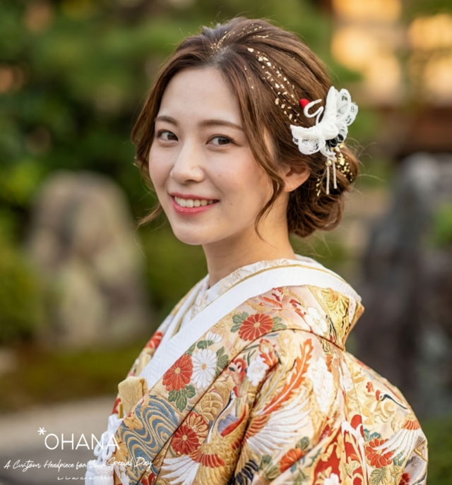 つまみ細工髪飾り 成人式 和婚 結婚式 卒業式 七五三 和装 白無垢 振袖