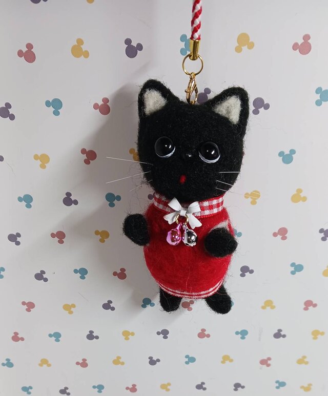 猫ひた ラバーストラップ 黒 赤 青 黄 Amazon | Daikingギター&ベース用ストラップ洗濯猫柄日本製