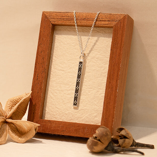 ミンサー柄彫刻首飾　rp-106